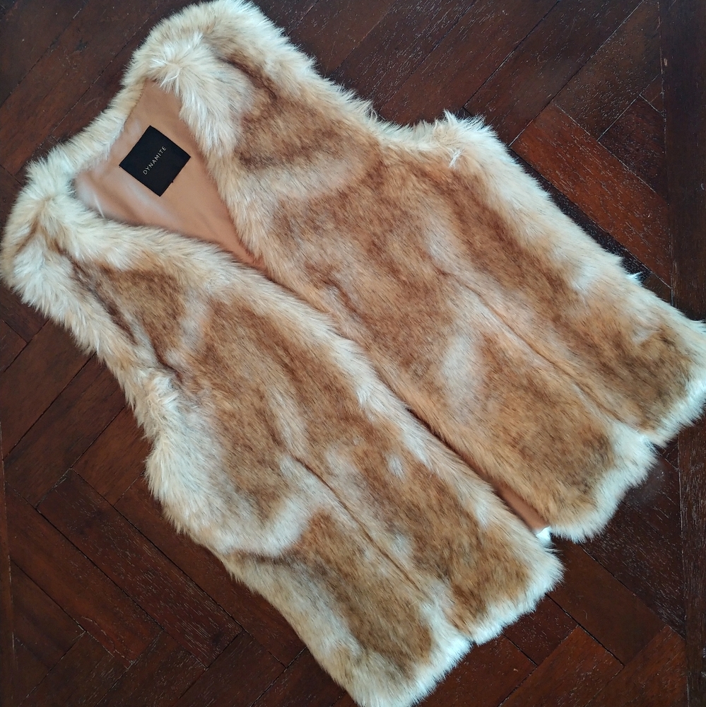 Dynamite Faux Fur Vest